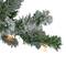 7ft Pre-Lit Flocked Alpine Artificial Christmas Tree, Clear Lights